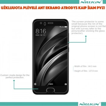 Crystal apsauginė plėvelė Nillkin (Xiaomi Mi6) Crystal apsauginė plėvelė Nillkin (Xiaomi Mi6)